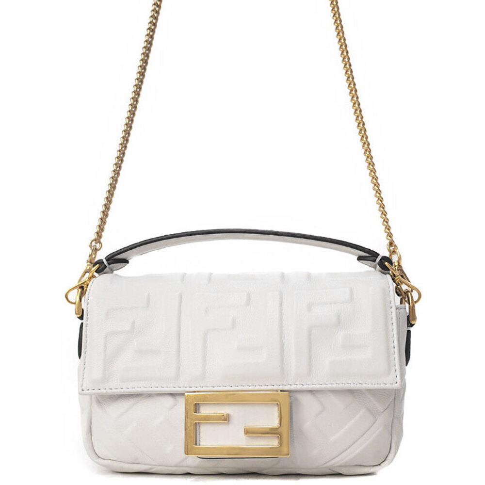 FENDI FF Motif Baguette Bag